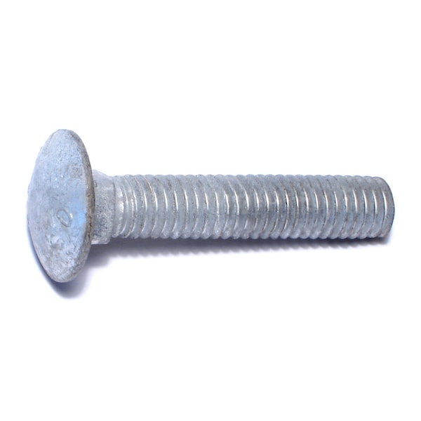Midwest Fastener Carriage Bolt, Square Neck, 16 (Coarse), 2 in L, Steel, Hot Dipped Galvanized, 100 PK 05503 - main